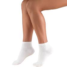 PR/1 TRUSOFT MINI-CREW ANKLE SOCK, WHITE, SMALL, LATEX-FREE