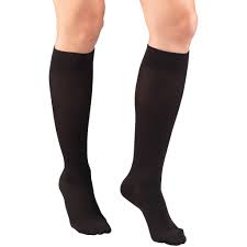 PR/1 LADIES COMPRESSION SOCKS 15-20 MMHG KNEE HIGH DIAMOND, TAN, LARGE