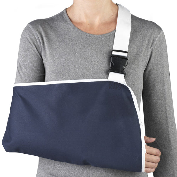 EA/1 OTC MINIMUM CRADLE ARM SLING W/ THUMB LOOP ADULT HOOK & BUCKLE STRAP NAVY UNIVERSAL