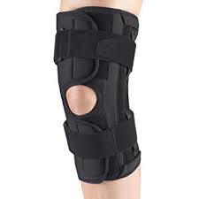 EA/1 OTC ORTHOTEX MEDIUM KNEE STABILIZER WRAP W/ SPIRAL STAYS 3X-LARGE (24-26") BLACK REVERSIBLE
