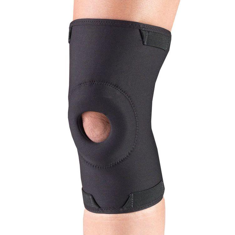 EA/1 OTC KNEE SUPPORT (MINIMUM) W/ STABILIZER PAD BLACK LARGE (15.5"-16.5") LATEX-FREE