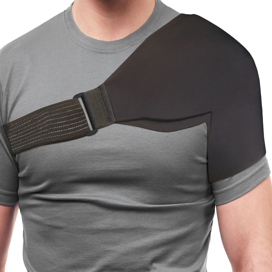 EA/1 OTC SHOULDER GEL WRAP, 360 DEGREE HOT/COLD COMPRESS COVERAGE, BLACK, ONE SIZE More info...
