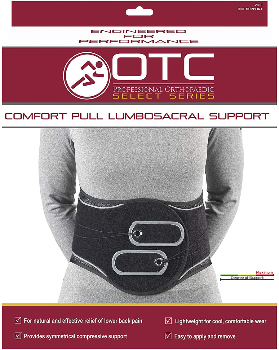 EA/1 OTC MAXIMUM COMFORT PULL LUMBOSACRAL SUPPORT 2L (52-58") 8" BACK NON-ELASTIC AIRMESH FABRIC More info...