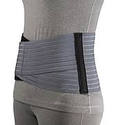EA/1 OTC 7" LIGHTWEIGHT ELASTIC MEDIUM LUMBOSACRAL SUPPORT XL (41-44" HIP) GREY LATEX-FREE