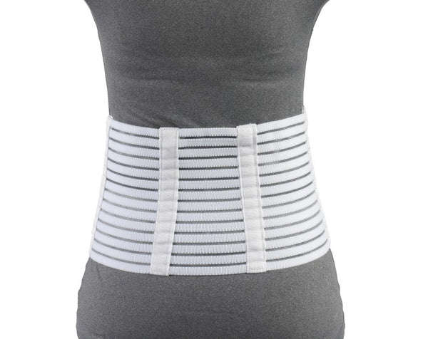 EA OTC PETITE MEDIUM LIGHTWEIGHT LUMBOSACRAL SUPPORT S (29-32") 7" BACK 4 1/2" FRONT WHITE W/ STAYS