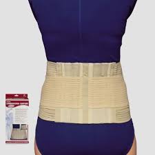 EA/1 OTC PETITE MEDIUM LUMBOSACRAL SUPPORT L (37-40") 9" BACK 6" FRONT HINGED-ELASTIC WHITE W/ FLEXI
