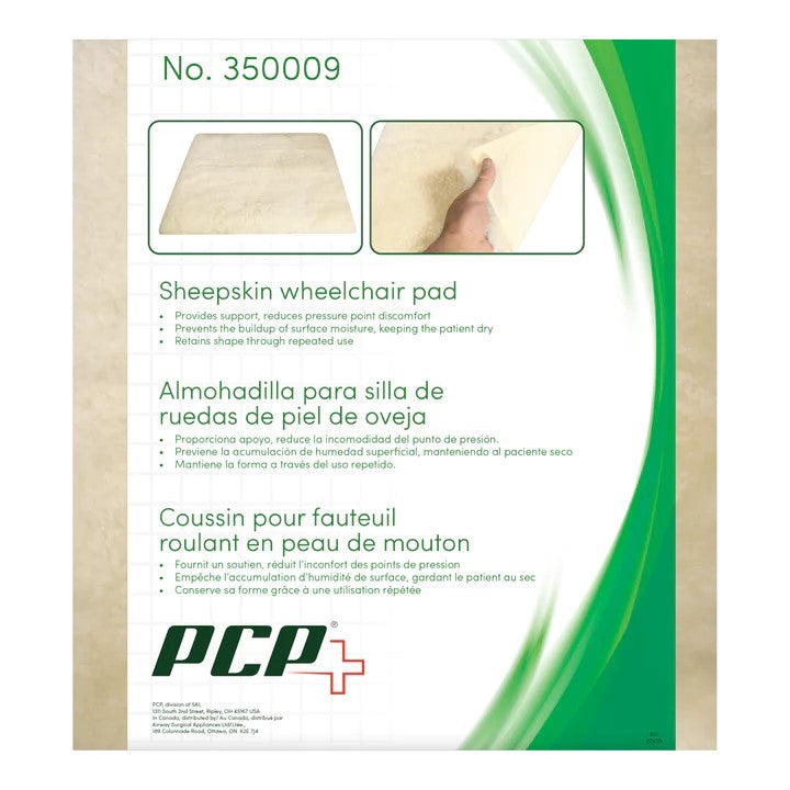 EA/1 SHEEPSKIN WHEELCHAIR PAD, 18"X20" (46X51CM) More info...