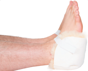 PR/1 HEEL PROTECTORS PRESSURE RELIEF IN SHEEPSKIN ONE SIZE FITS MOST