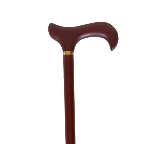 EA/1 LADIES WOOD CANE 36" DERBY HANDLE, ROSEWOOD COLLAR