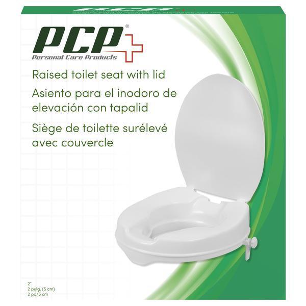 EA/1 MOLDED 2" RAISED TOILET SEAT WITH LID STANDARD BOWL