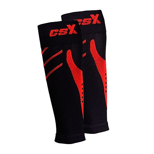 EA/1 CHAMPION CSX CALF SLEEVE LARGE 15-20MM RED/BLACK