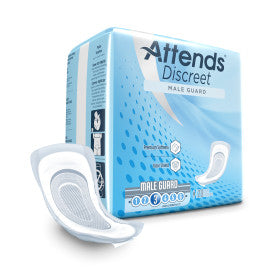 45505 - ATTENDS DISCREET MALE GUARD L-12.5" W-4.5" - 6 BAGS OF 20 Heavy Item More info...