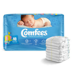 41536 - COMFEES BABY DIAPERS - NEWBORN - 4 BAGS OF 42 Heavy Item More info...