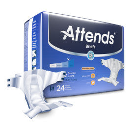 37732 - ATTENDS BRIEFS, LARGE - WAIST SIZE 44" - 58" - 3 BAGS OF 24 Heavy Item More info...