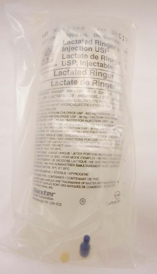 CS/12 LACTATED RINGERS IV INJECTION SOLUTION 1000ML VIAFLEX CONTAINER PH 6.5 LARGE VOLUME PARENTERAL