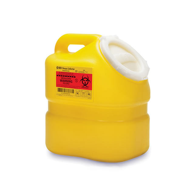 EA/1 COLLECTOR SHARPS NESTABLE 7.6L PW YELLOW/CLEAR FUNNEL TOP