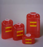 CS/12 KIT SHARPS CONTAINER LOCKABLE W/BRACKETS/CABINET 0.7QT RED F/BD
