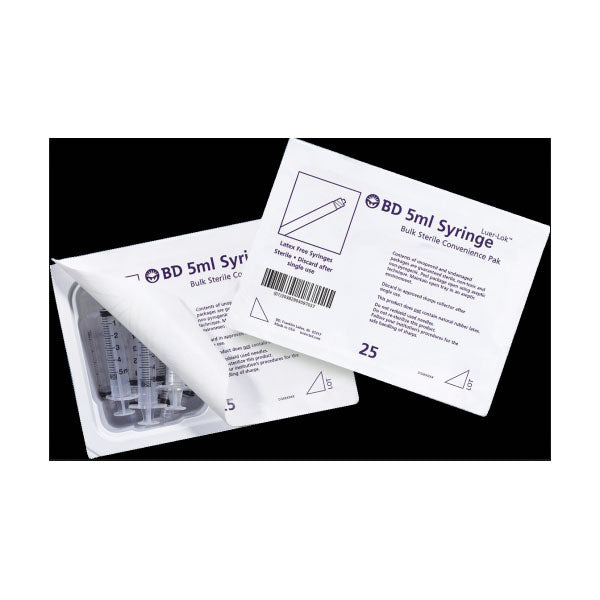 BX/20 HYPODERMIC SYRINGE CONVENIENCE TRAY, LUER-LOK, 50CC