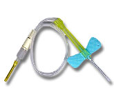 BX/50 INFUSION SET + BLOOD COLL WINGED SAFETY-LOK 23G X 0.75" W/ 7" TUBING & LUER ADAPTER