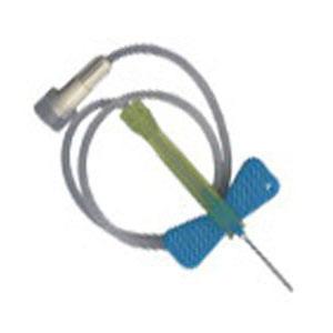 BX/50 INFUSION SET + BLOOD COLL WINGED SAFETY-LOK 25G X 0.75" W/ 12" TUBING & LUER ADAPTER