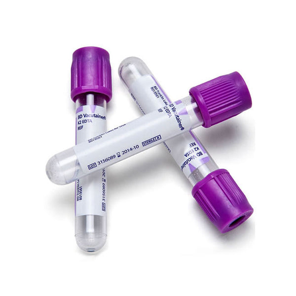 BX/100 VACUTAINER COLLECTION TUBE 13MM X 100MM 6ML HEMO LAV
