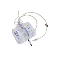 CS/40 DELUX DRAIN BAG 2000ML & 51" TUBING W/ ANTI-REFLUX T-OUTLET VALVE NEEDLELESS PORT