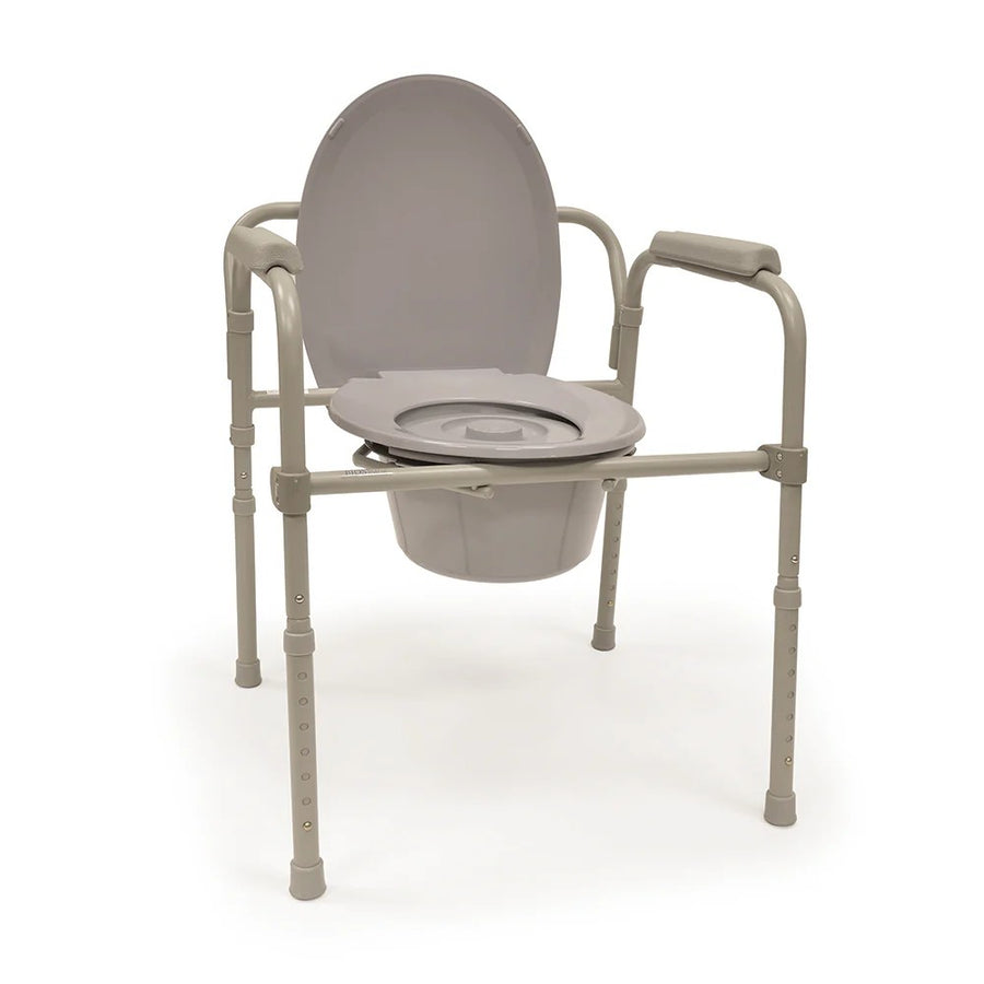 EA/1 DELUXE COMMODE, 5.2L CAPACITY, H30-34", 300LBS WT CAPACITY