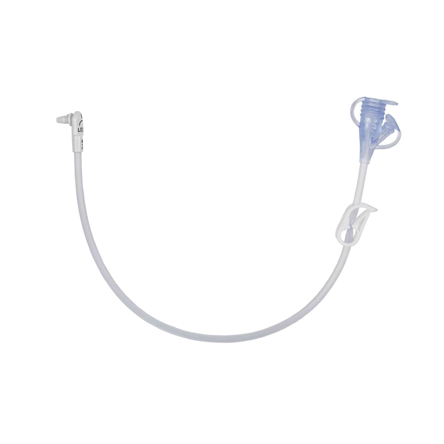 CS/5 MIC-KEY EXT SET 24IN, RIGHT ANGLE, NON-BOLUS, 2-PORT Y & CLAMP