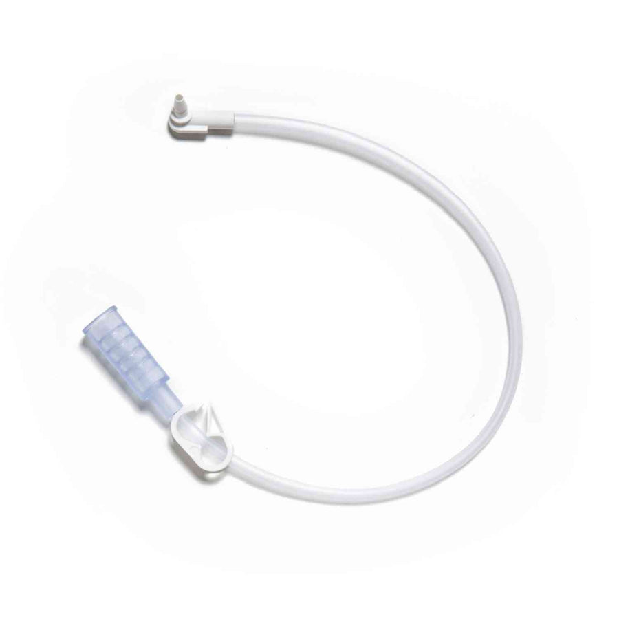 CS/5 MIC-KEY EXT SET, 24IN, RIGHT ANGLE, BOLUS SET W/ CATH TIP & CLAMP