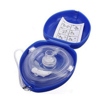 EA/1 RESUSCITATOR POCKET CPR FACEMASK W/ O2 HEADSTRAP & CASE PLASTIC DISPOSABLE LATEX-FREE