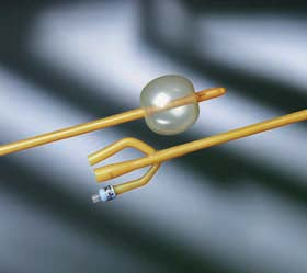 BX/12 BARDEX LUBRICATH 3-WAY FOLEY CATHETER 22FR 75CC STERILE LATEX EMMETT MODEL ROUND WHISTLE TIP