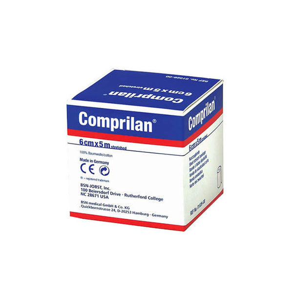 BX/1 COMPRILAN SHORT STRETCH COMPRESSION BANDAGE VARIABLE 12CM X 5M BEIGE (LATEX CLIPS)