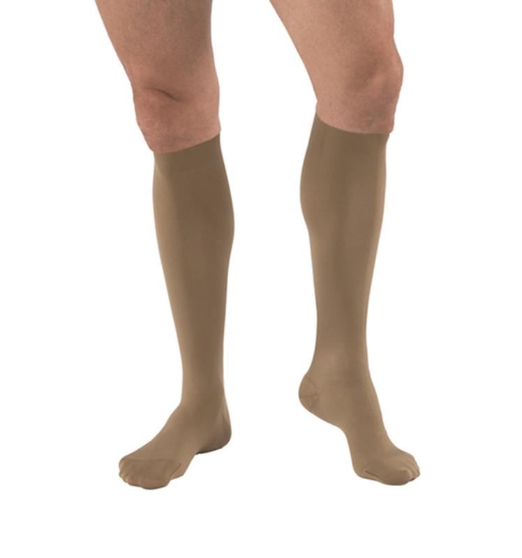 PR/1 JOBST MEDICAL LEG WEAR, MEN, KNEE HIGH, RIBBED, 30-40MMHG, XL, KHAKI, CLOSED TOE More info...