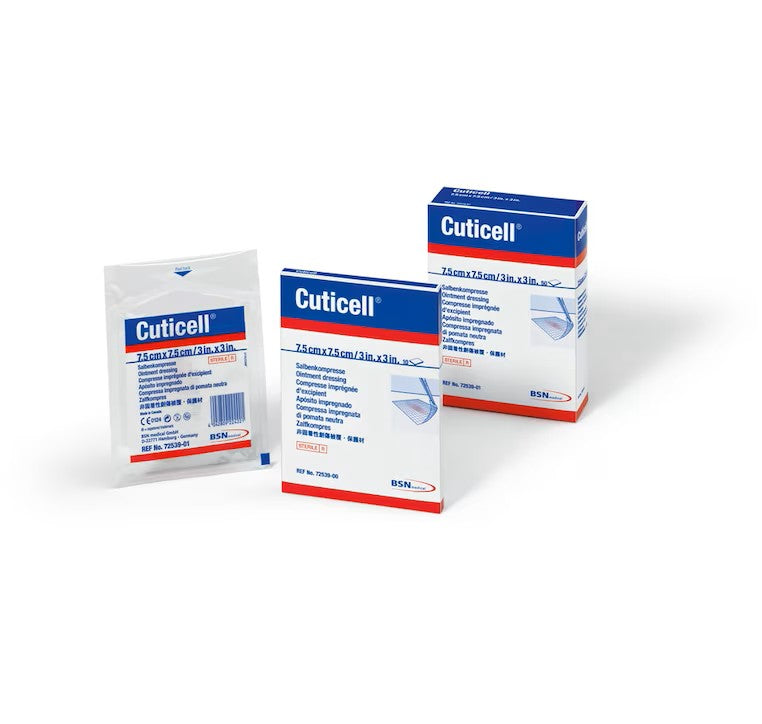 BX/25 CUTIMED CUTICELL DRESSING IMPREGNATED W/ OINTMENT STERILE 20 CM X 40 CM