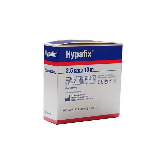 BX/1 HYPAFIX STRETCH NON-WOVEN ADHESIVE FIXATION SHEET 2.5CM X 10M