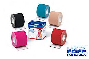 BX/1 LEUKOTAPE K THIN ELASTIC ADHESIVE TAPE 5CM X 5M, BLACK