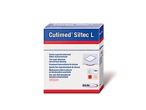 BX/10 CUTIMED SILTEC L FOAM DRESSING W/SUPER ABSORBERS AND SILICONE LAYER 15CM X 15CM