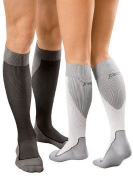 PR/1 JOBST SPORT STOCKING UNISEX, 20-30MMHG, SM, WHITE/GREY, CLOSED TOE More info...
