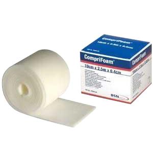 BX/1 COMPRIFOAM POLYURETHANE BANDAGE 10CM X 2.5M X 0.4CM More info...