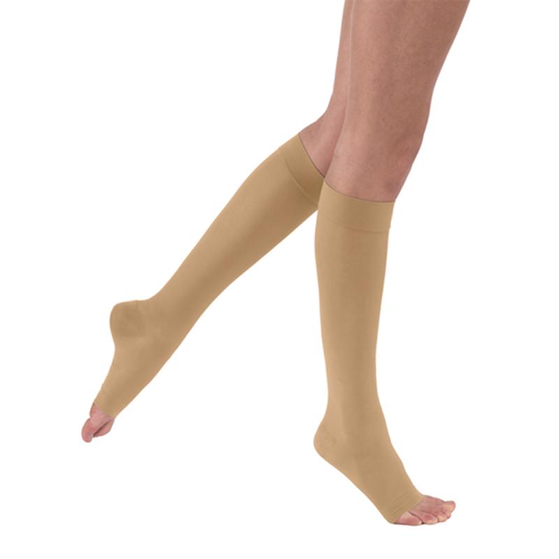PR/1 JOBST ULTRASHEER WOMEN, KNEE HIGH, 20-30MMHG, LG, FULL CALF, HONEY, OPEN TOE More info...