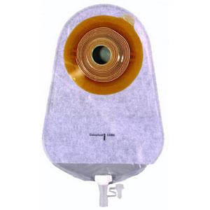 BX/10 ASSURA 1-PIECE CONVEX TRANSPARENT UROSTOMY POUCH, PRE-CUT 3/4IN (18MM)