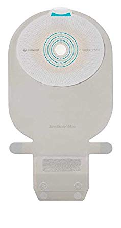 BX/10 SENSURA MIO 1 PIECE ,OPEN,DEEP CONVEX,WIDE-OUTLET DRAINABLE ,MAXI, OPAQUE ,WITH FILTER CUT-TO-