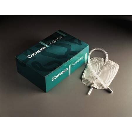 EA/1 CONVEEN SECURITY+ LEG BAG WITH FABRIC STRAPS, SIZE 17 OZ (500ML), CLAMP OUTLET, STERILE More info...