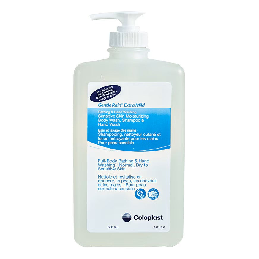 BX/36 GENTLE RAIN EXTRA MILD BODY WASH, SHAMPOO AND HAND WASH, FRAGRANCE FREE, 50ML ** Discontinued **