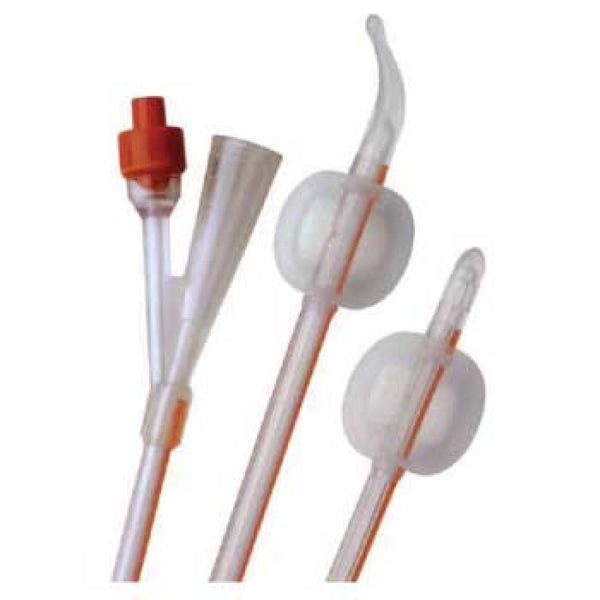 BX/5 FOLYSIL UROLOGICAL CATHETER, 100% SILICONE, 24FR, 2-WAY FOLEY