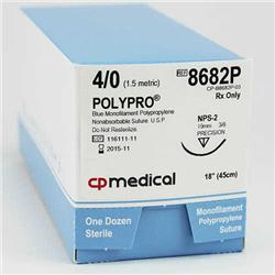 BX/12 CP SUTURE 4-0 POLYPRO 18" W/ NPS-2 NEEDLE