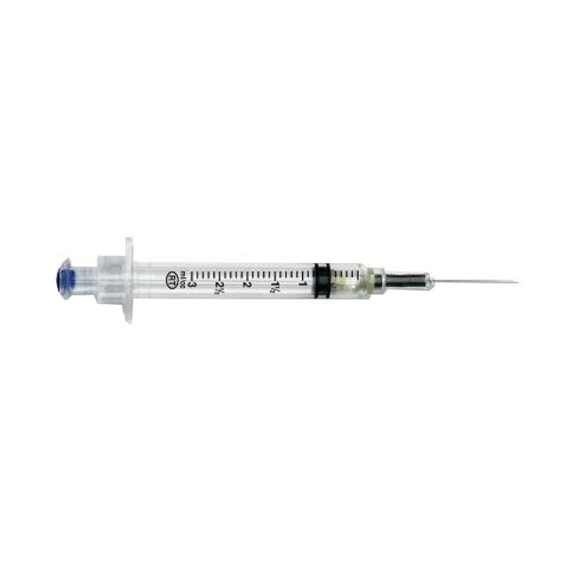 BX/100 VANISHPOINT SYRINGE 3CC, 25G, 1.5IN, RETRACTABLE NEEDLE