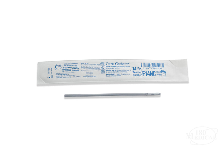 BX/30 CURE INTERMITTENT CATH FEMALE 14FR 6IN STRAIGHT TIP, NO CONNECTOR