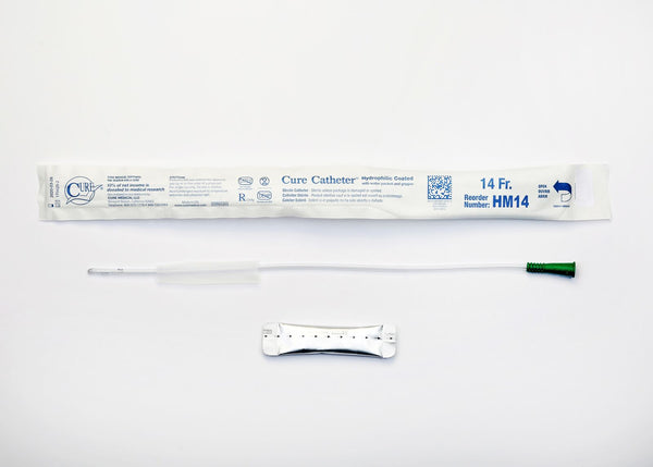 BX/30 CURE INTERMITTENT MALE CATH 16",STRAIGHT TIP ,HYDROPHILIC 14FR