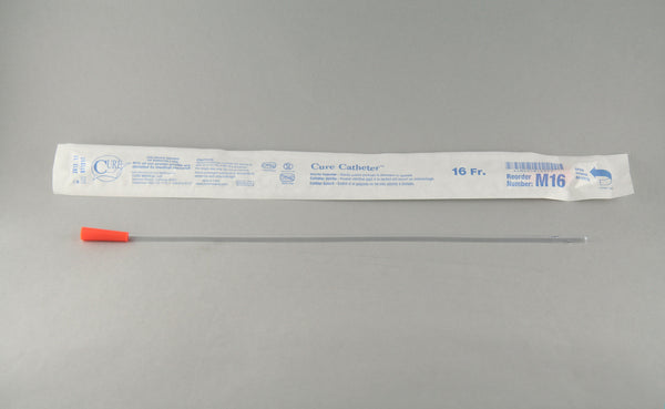 BX/30 CURE INTERMITTENT CATH MALE 14FR 16IN STRAIGHT TIP